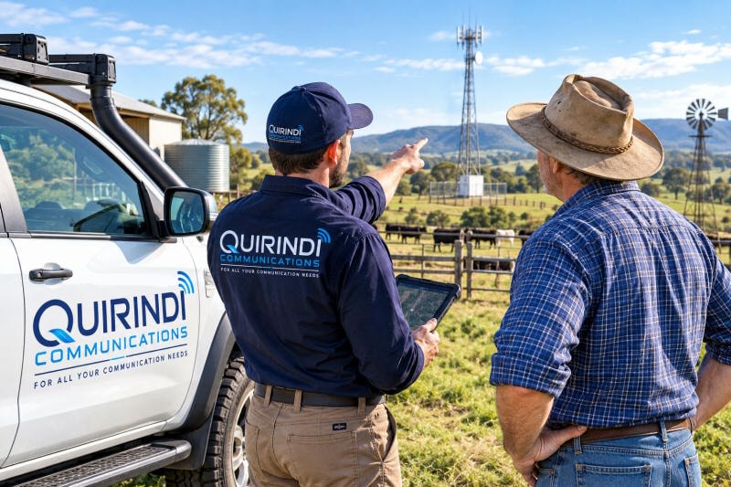 Quirindi Communications team on site